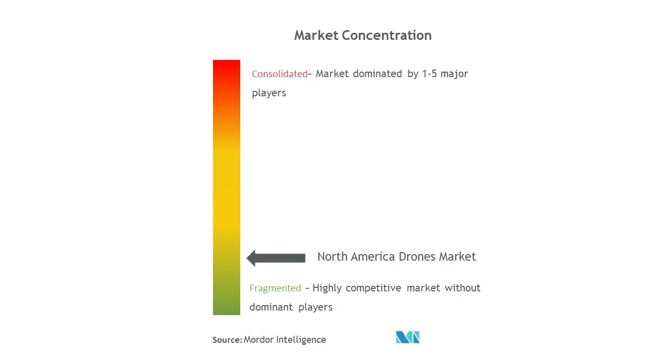 North America Drones Market Concentration