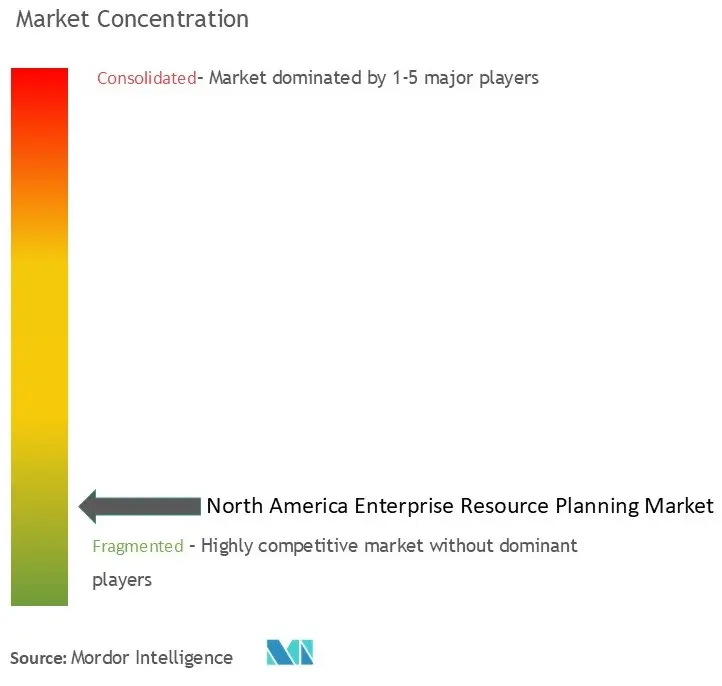 North America Enterprise Resource Planning Market Concentration