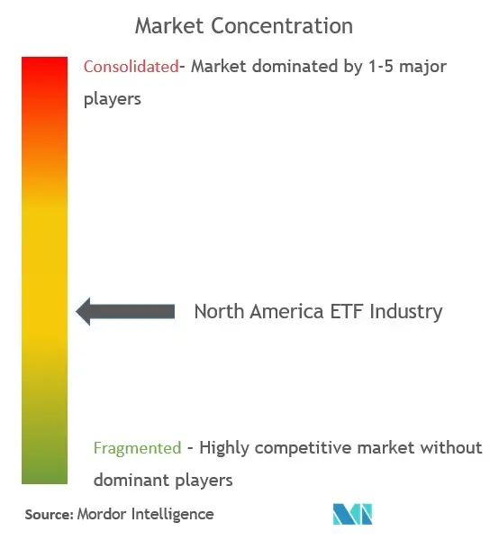North America ETF Industry Market Concentration
