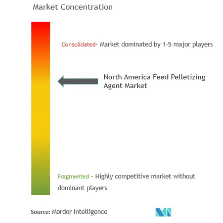 Agente peletizador de piensos de América del NorteConcentración del Mercado