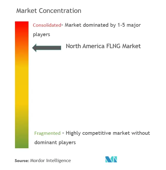 北米FLNG市場の集中度