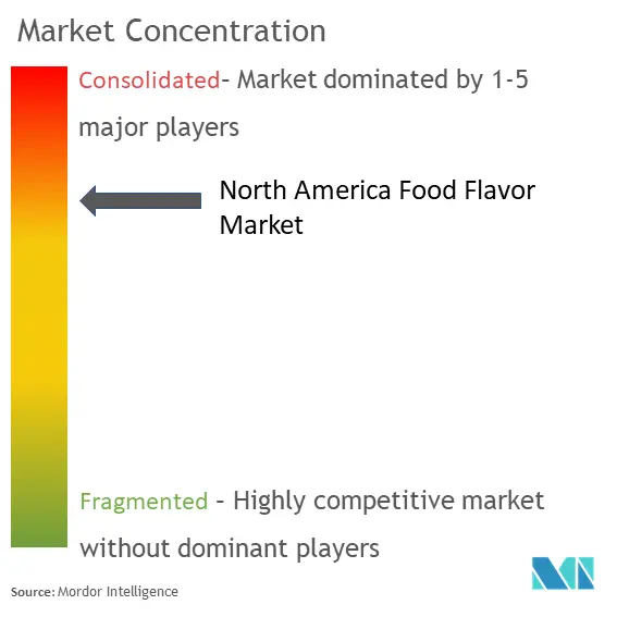 North America Food Flavor Market Concentration