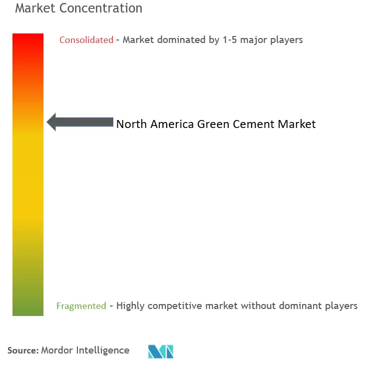 North America Green Cement Market Concentration