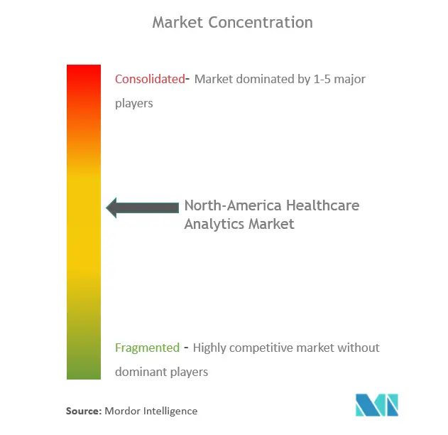 Gesundheitsanalytik für NordamerikaMarktkonzentration