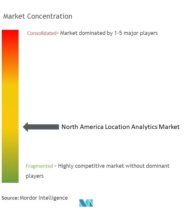 Концентрация рынка аналитики местоположения в Северной Америке