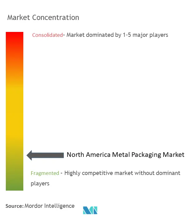 North America Metal Packaging Market Concentration