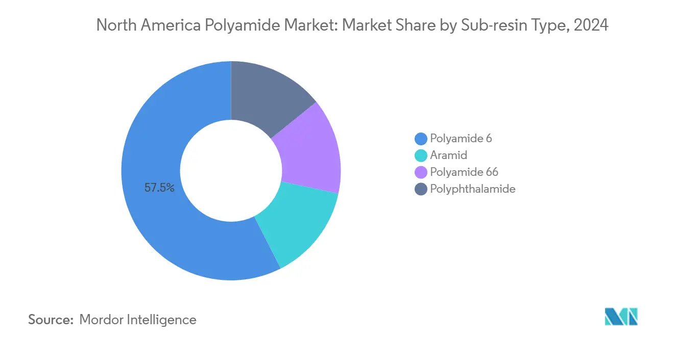 North America Polyamide Market: Market Share by Sub-resin Type