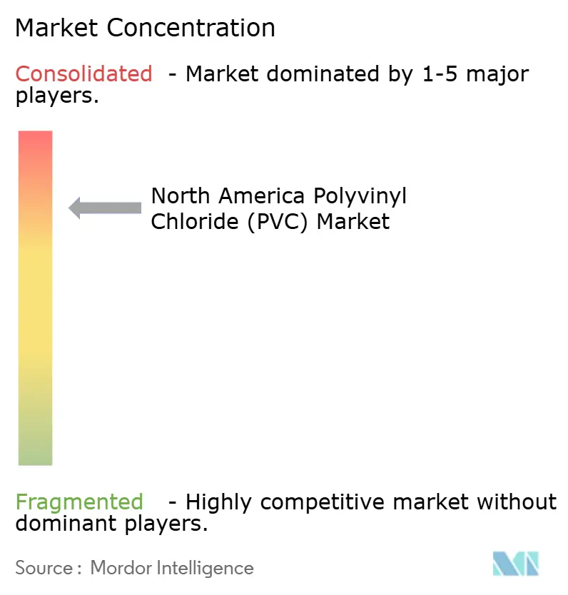 North America Polyvinyl Chloride (PVC) Market - Market Concentration