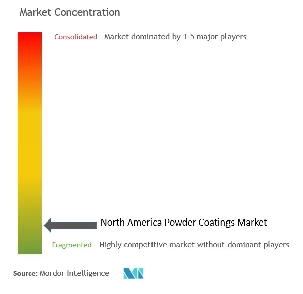 North America Powder Coatings Market Concentration