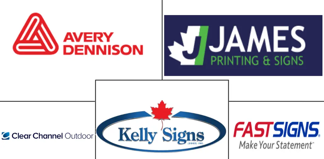 Major players in North America Printed Signage industry