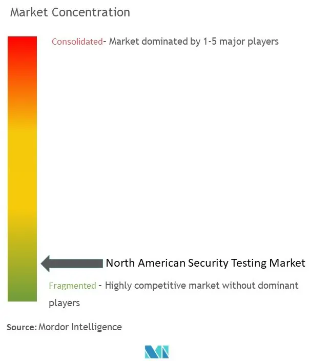 北米セキュリティテスト市場の集中度