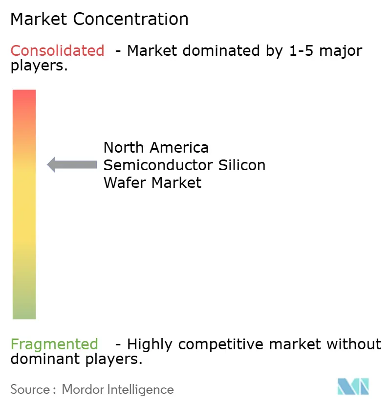 North America Semiconductor Silicon Wafer Market Concentration