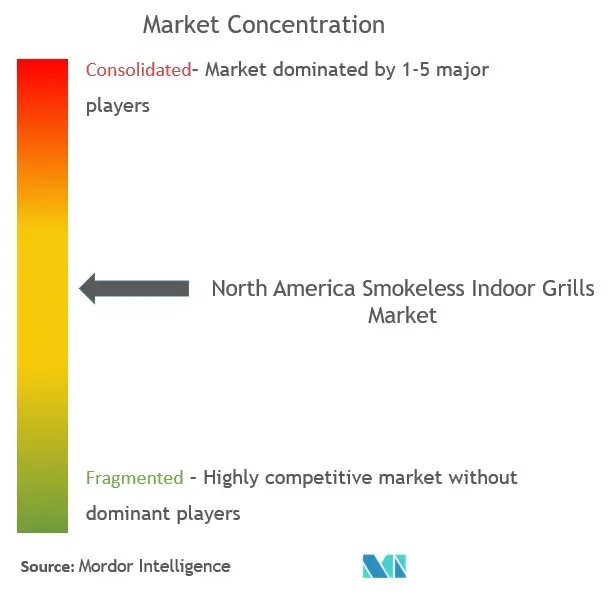 North America Smokeless Indoor Grills Market Concentration