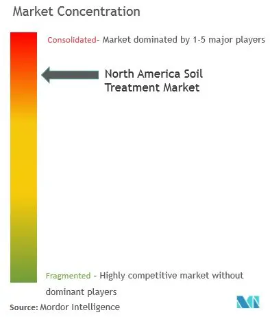 Tratamiento de suelos de América del NorteConcentración del Mercado