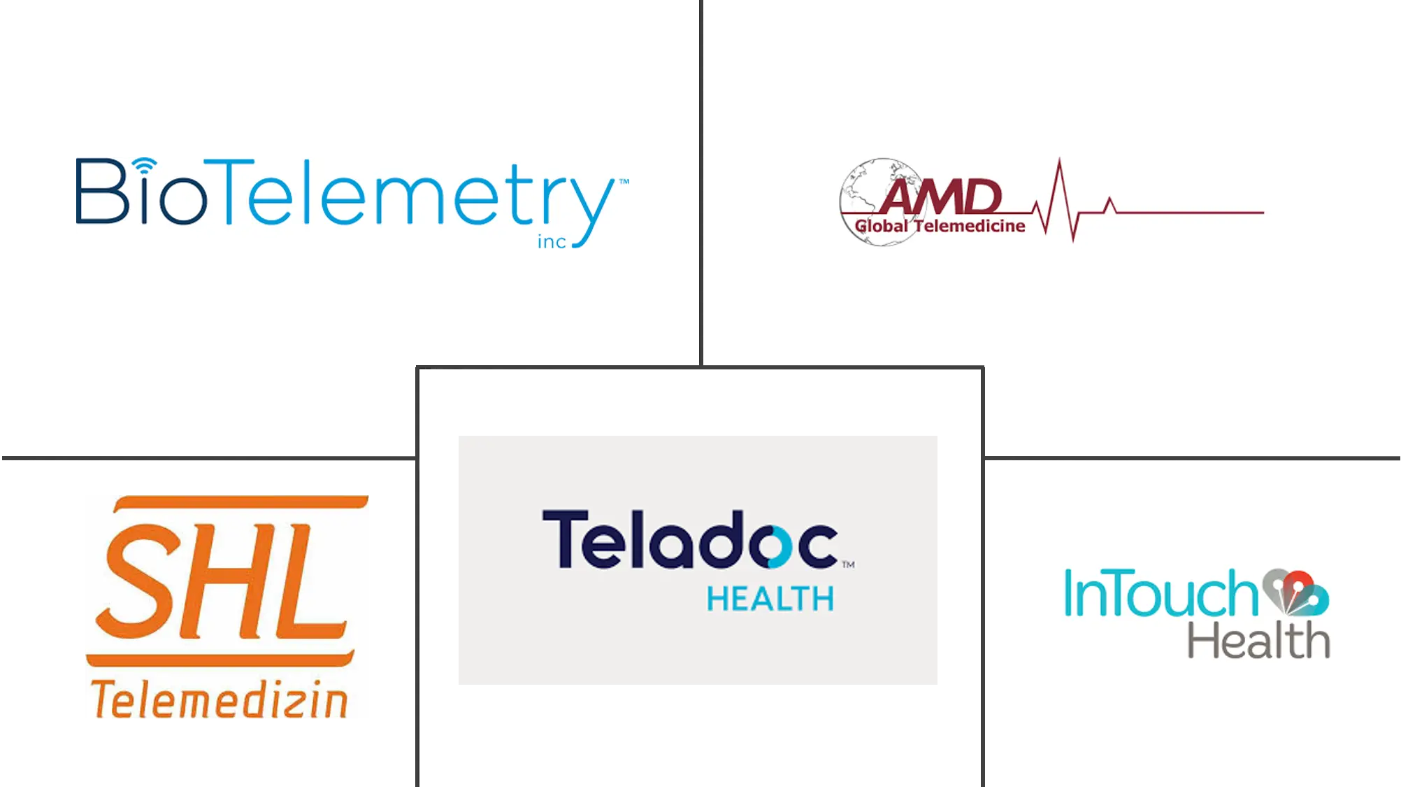 north america telemedicine market major players	