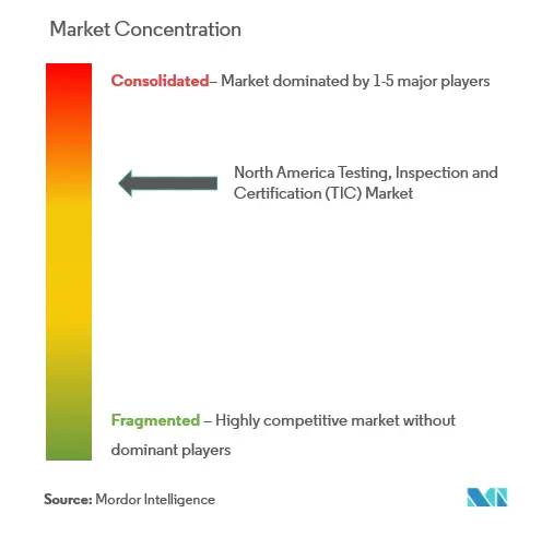 North America Testing, Inspection and Certification Market Concentration