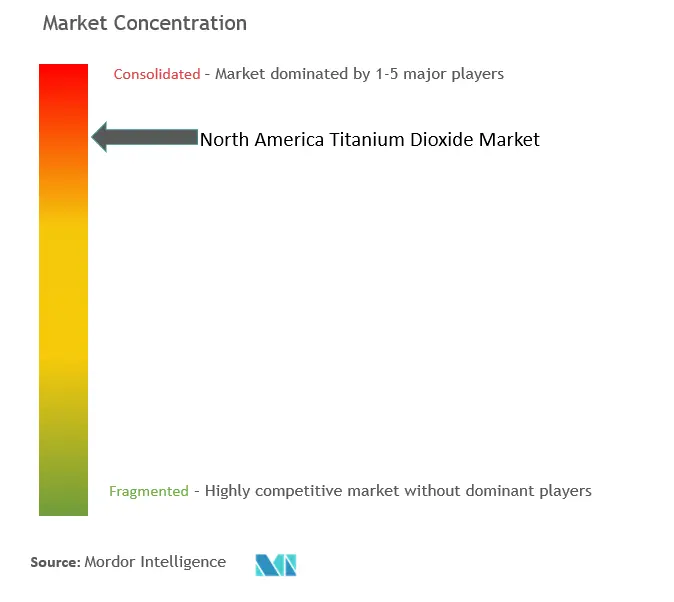 North America Titanium Dioxide Market Concentration