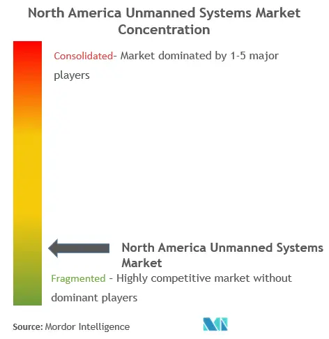 North America Unmanned Systems Market Concentration