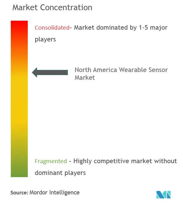 NA Wearable Sensors Market Concentration