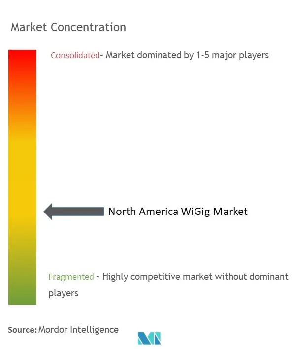 Concentração do mercado WiGig na América do Norte