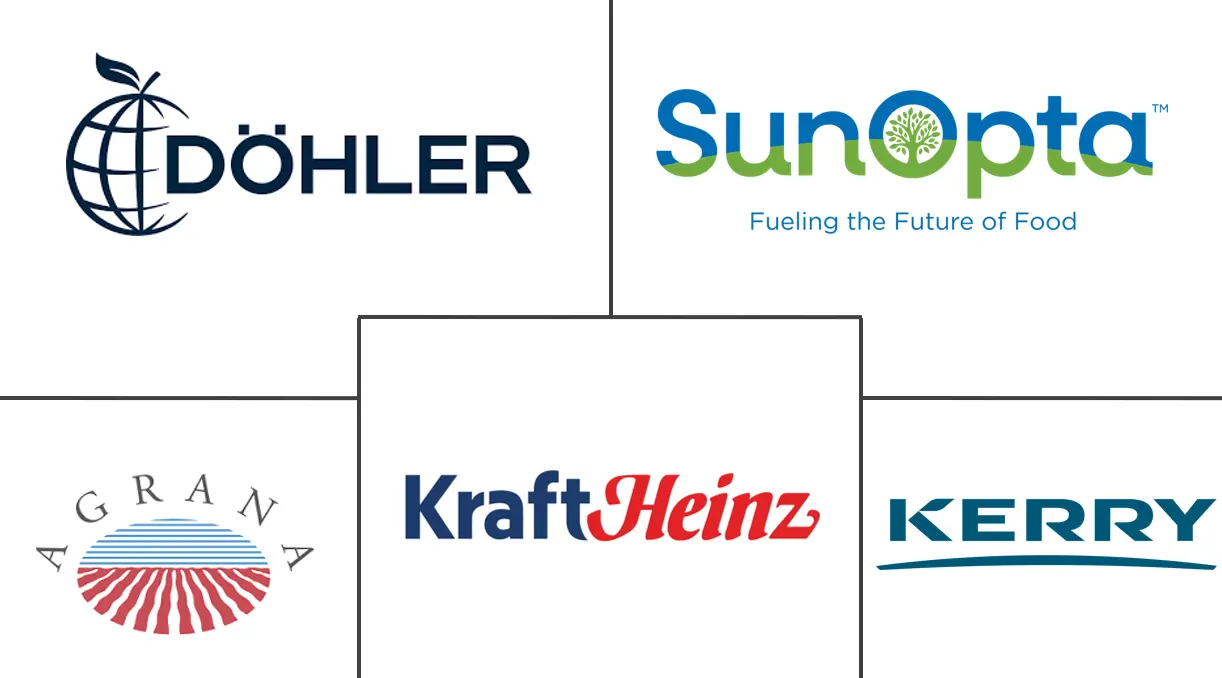 Major players in Not From Concentrate Puree industry