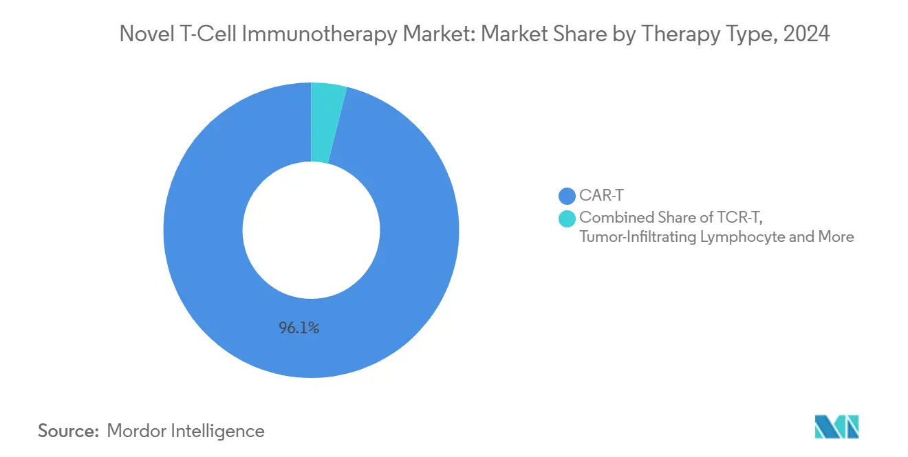 Novel T-Cell Immunotherapy Market Share by Therapy Type, 2024