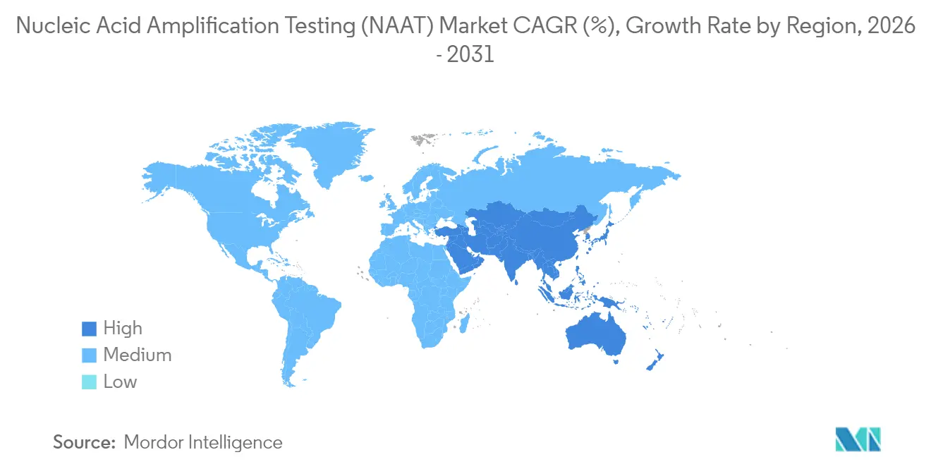 Nucleic Acid Amplification Testing (NAAT) Market Growth Rate by Region