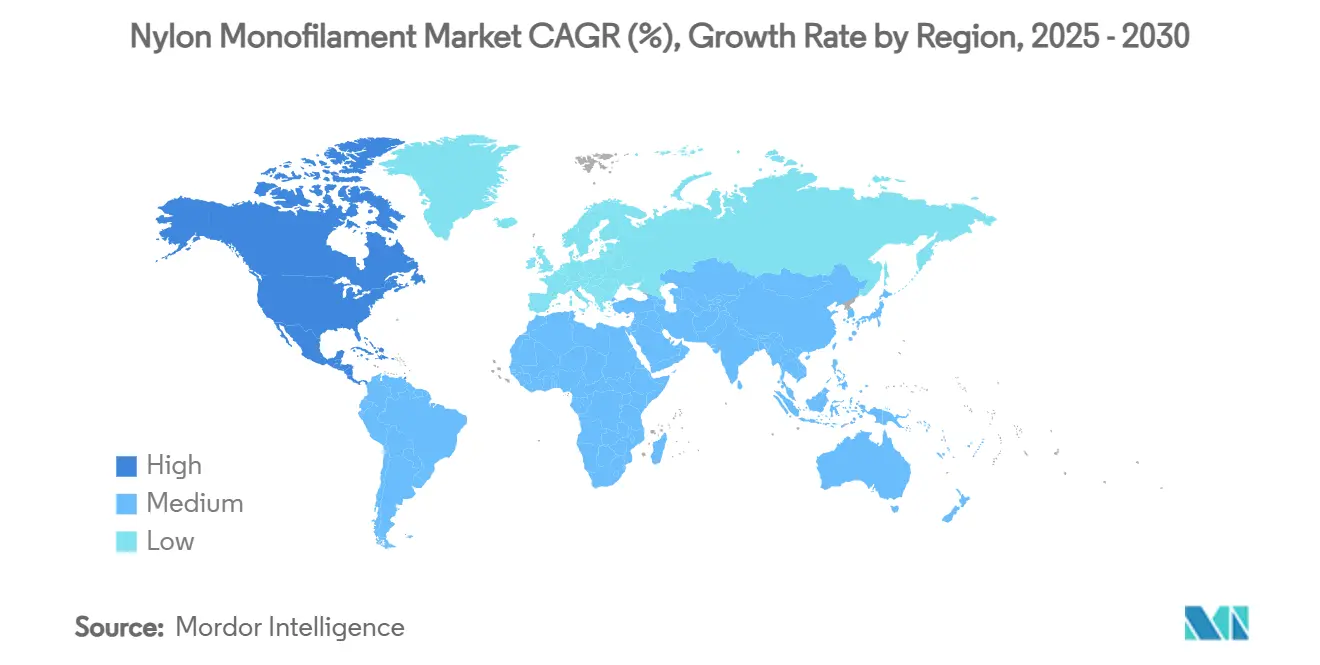 바카라 사이트 순위 모노필라멘트 시장 CAGR(%), 지역별 성장률
