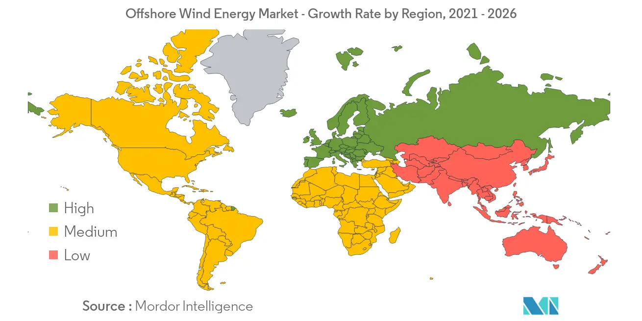Offshore Wind Energy Market Growth Rate By Region