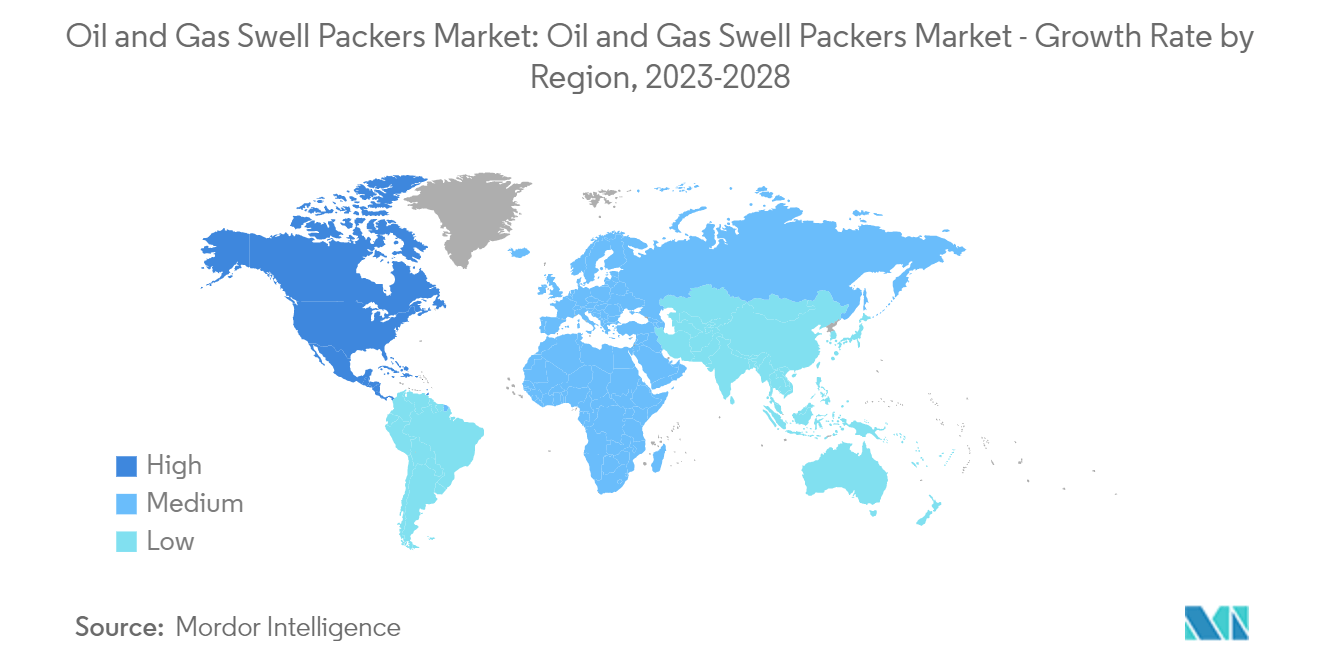 Oil And Gas Swell Packers Market: Oil and Gas Swell Packers Market: Oil and Gas Swell Packers Market - Growth Rate by Region, 2023-2028
