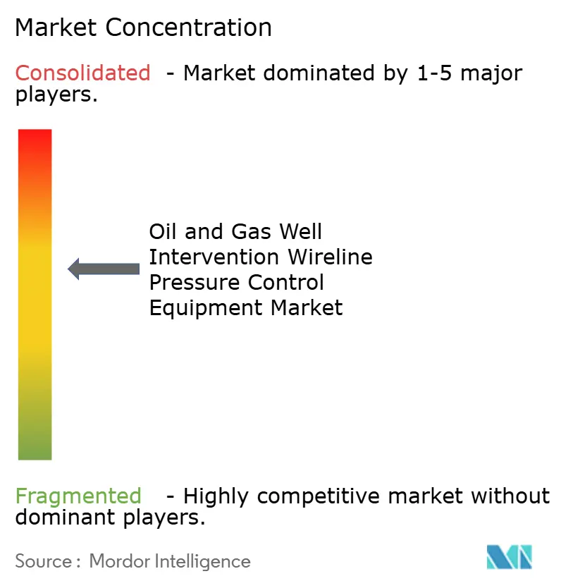 Oil and Gas Well Intervention Wireline Pressure Control Equipment Market Concentration