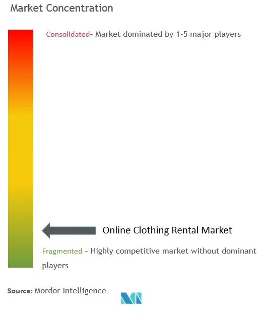 Online Clothing Rental Market  Concentration