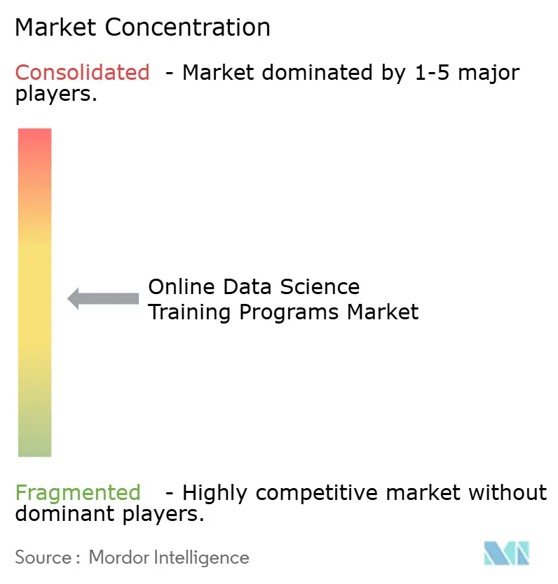 Concentración del Mercado de Programas de Capacitación en Ciencia de Datos en Línea