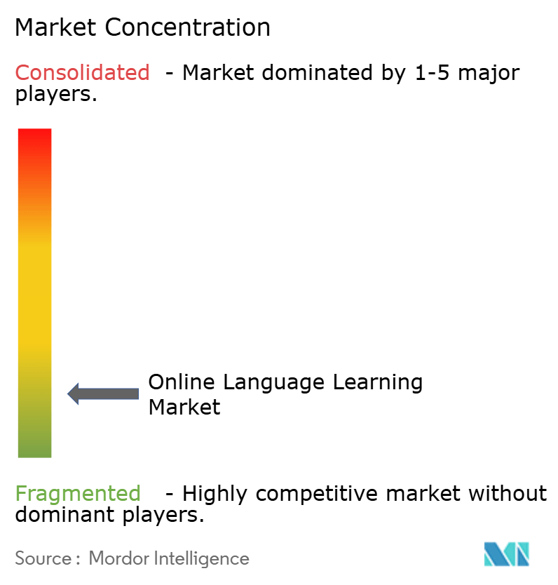 Online Language Learning Market Concentration