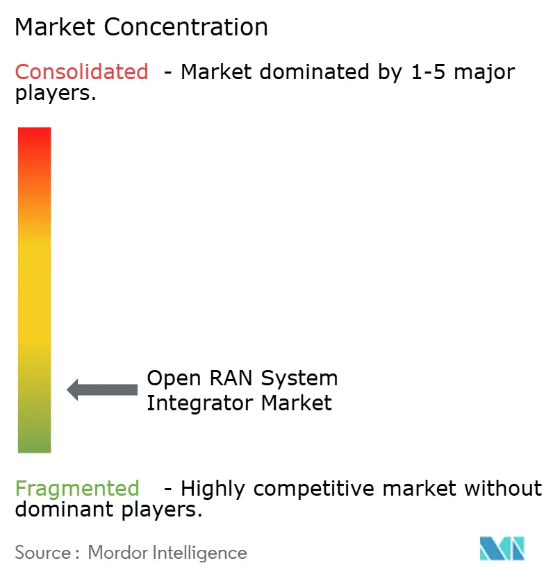Concentración del Mercado de Integradores de Sistemas Open RAN