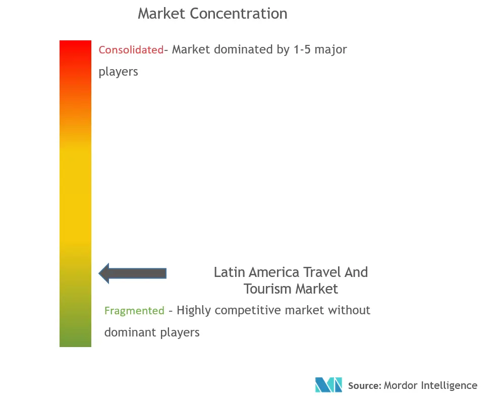  Latin America Travel And Tourism Market Concentration