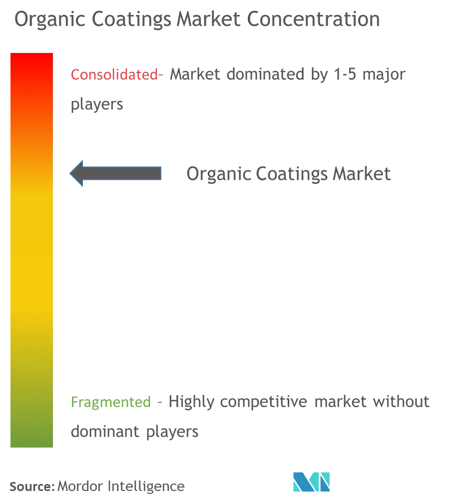 Organic Coatings Market Concentration