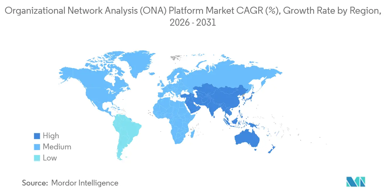 Organizational Network Analysis (ONA) Platform Market CAGR (%), Growth Rate by Region