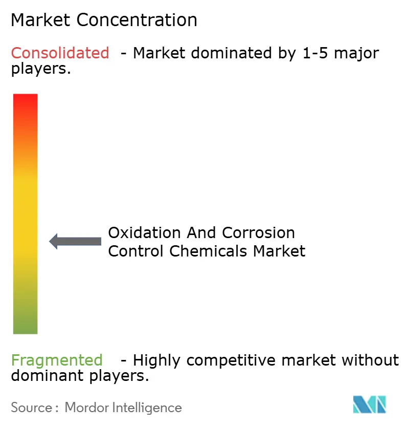Oxidation and Corrosion Control Chemicals Market - Market Concentration