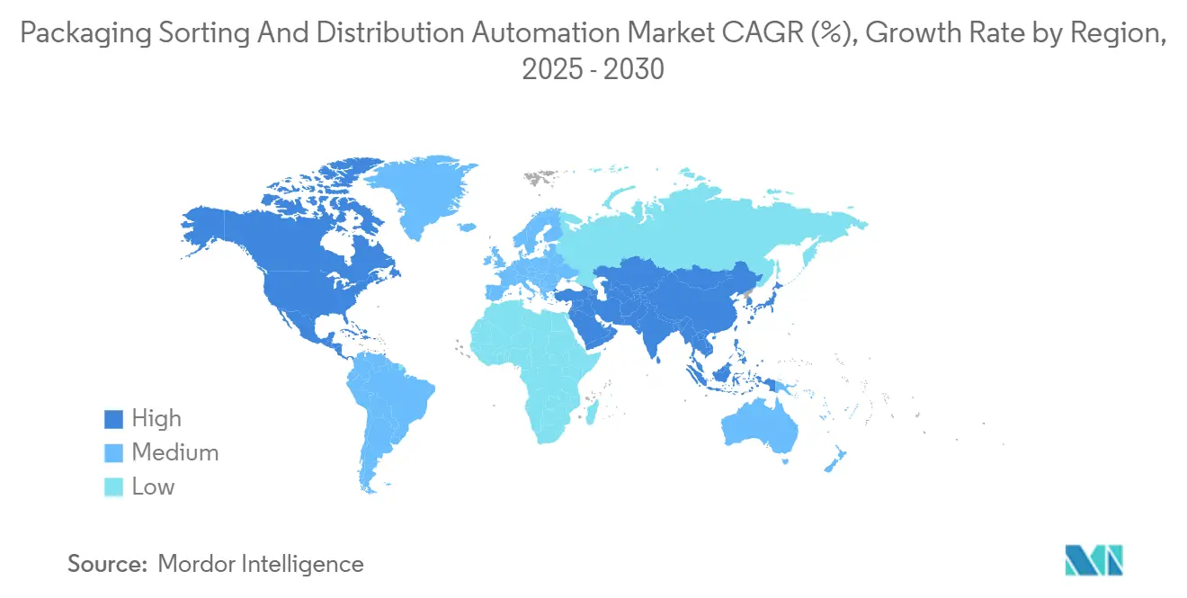 포장 바카라사이트 승리바카라 소울카지노 및 유통 자동화 시장 CAGR(%), 지역별 성장률