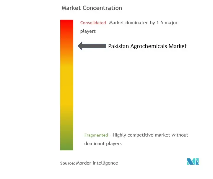 Концентрация рынка агрохимикатов Пакистана