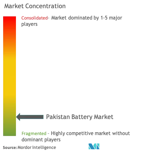 巴基斯坦 电池市场集中度