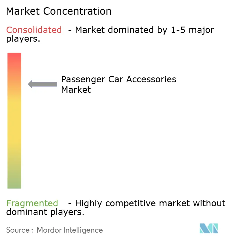 Passenger Car Accessories Market Concentration