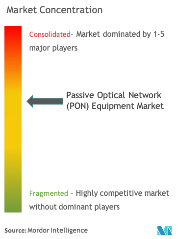 Passive Optical Network (PON) Equipment Market Concentration