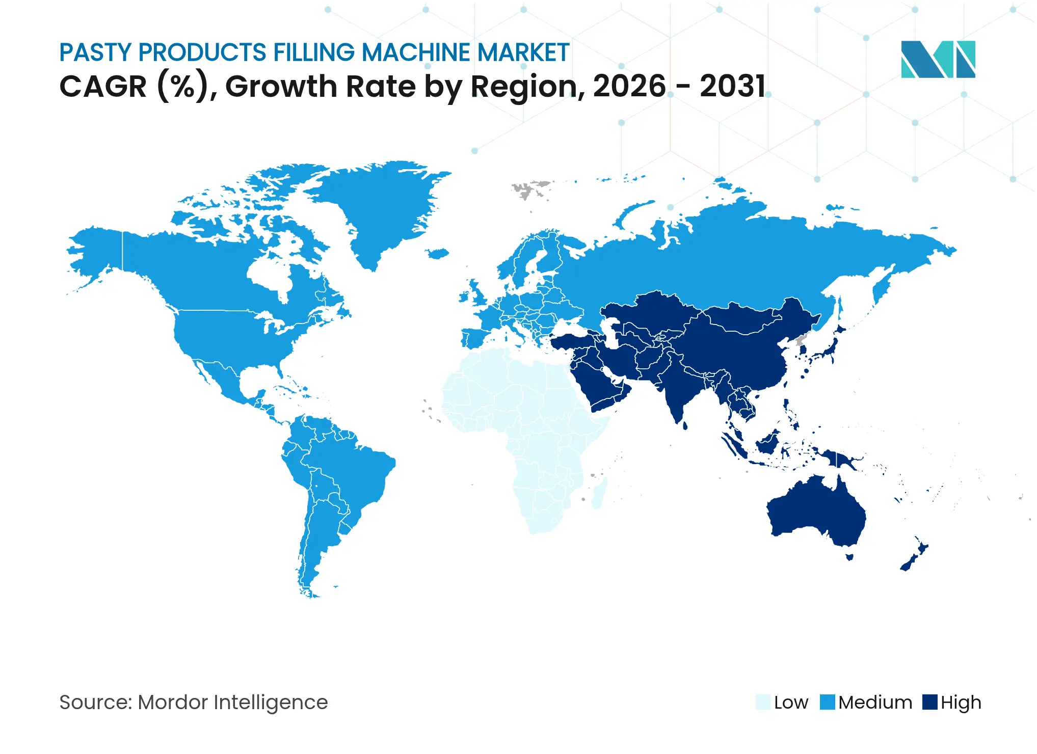 Pasty Products Filling Machine Market CAGR (%), Growth Rate by Region