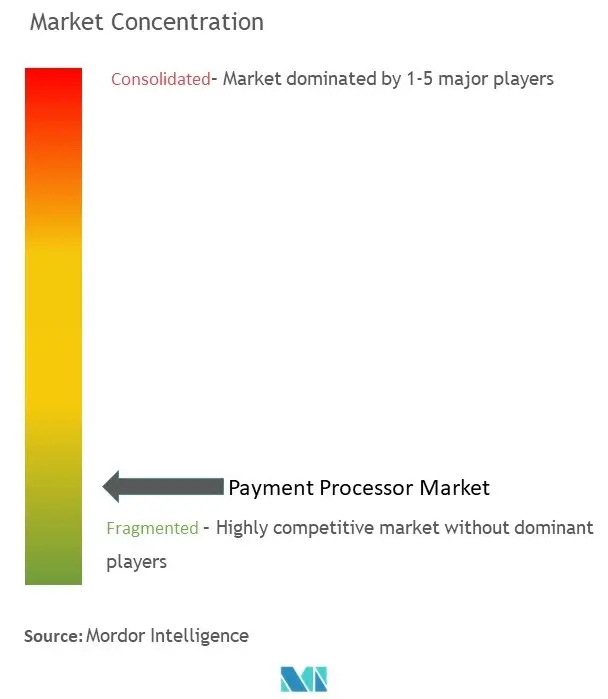 Marktkonzentration für Zahlungsabwickler