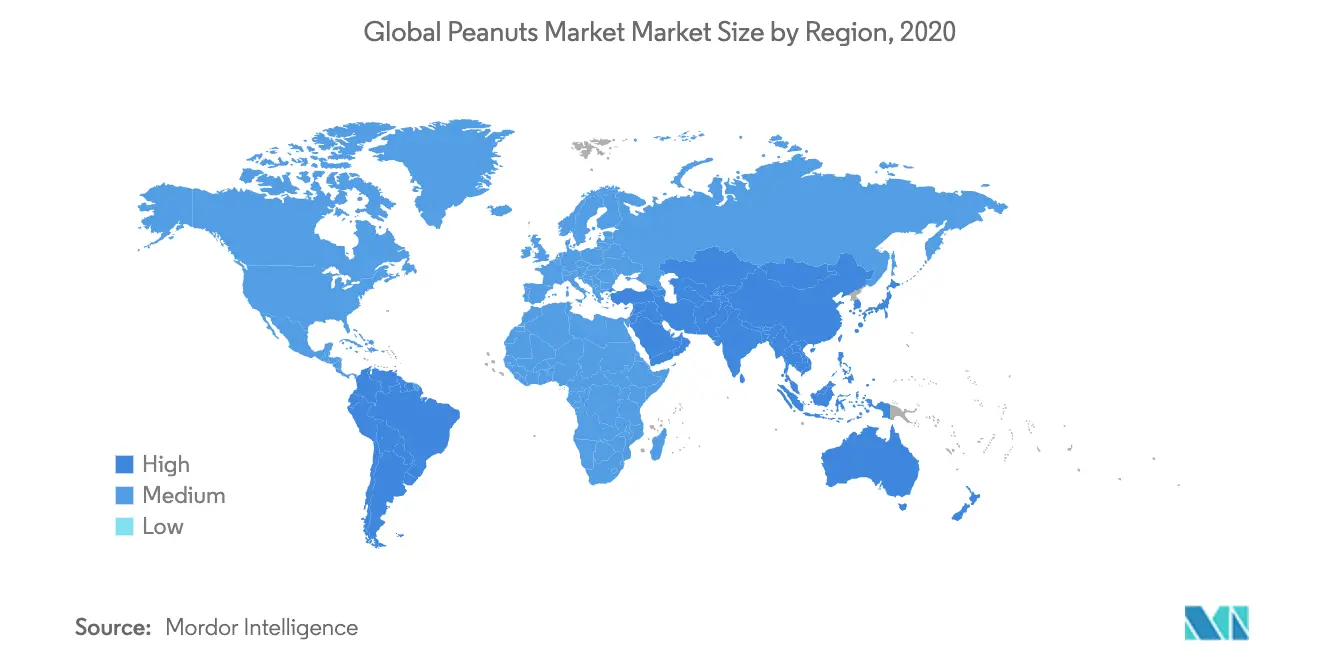 Peanuts Market Growth Rate By Region