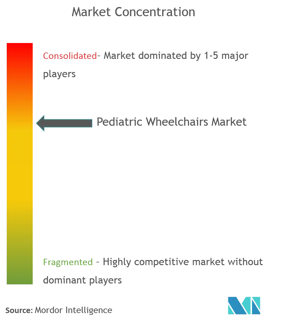 小児用車椅子市場集中度