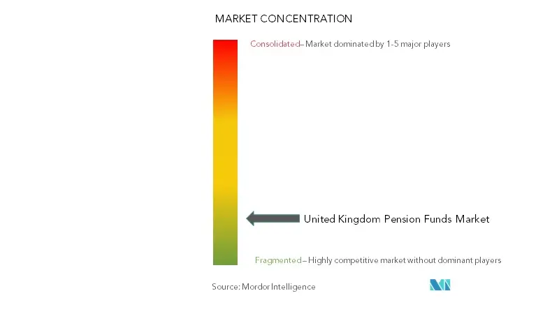 英国の年金基金市場の集中