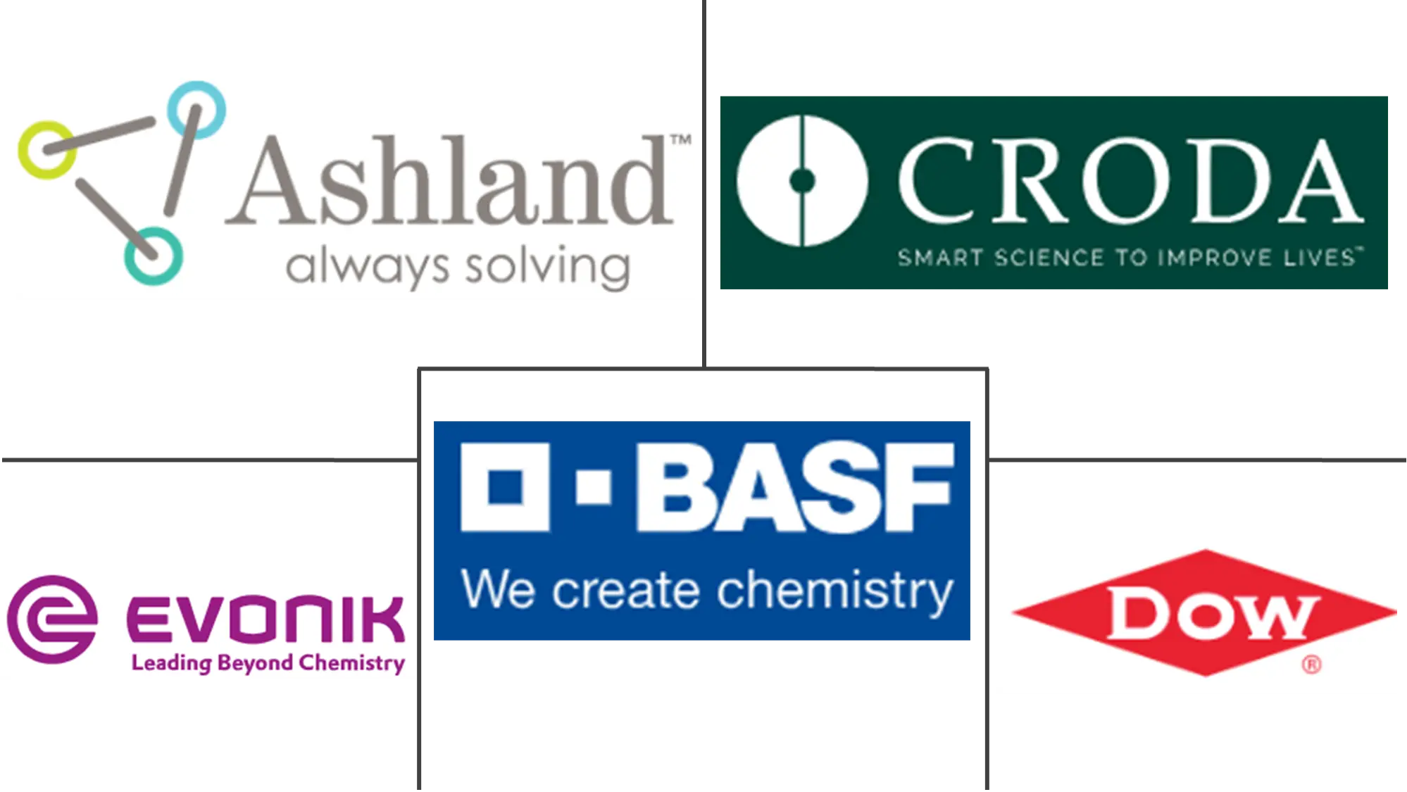 개인 관리 화학 산업의 주요 업체